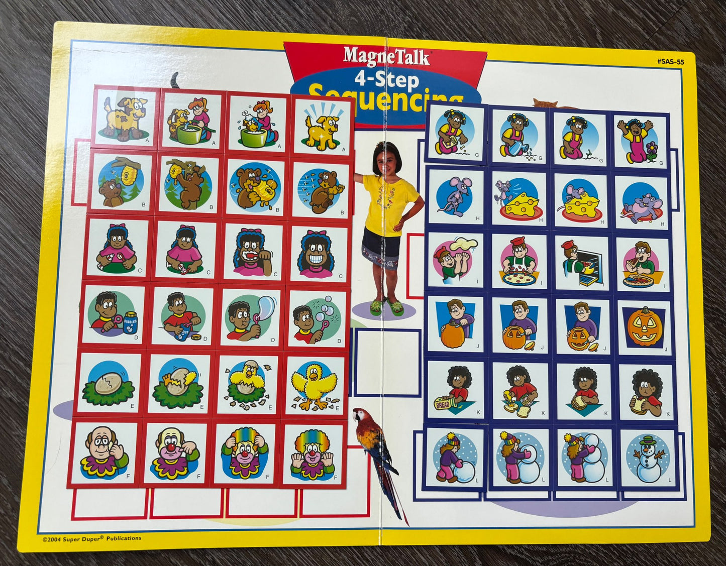NEW Super Duper Publications Sequencing magnetic game board