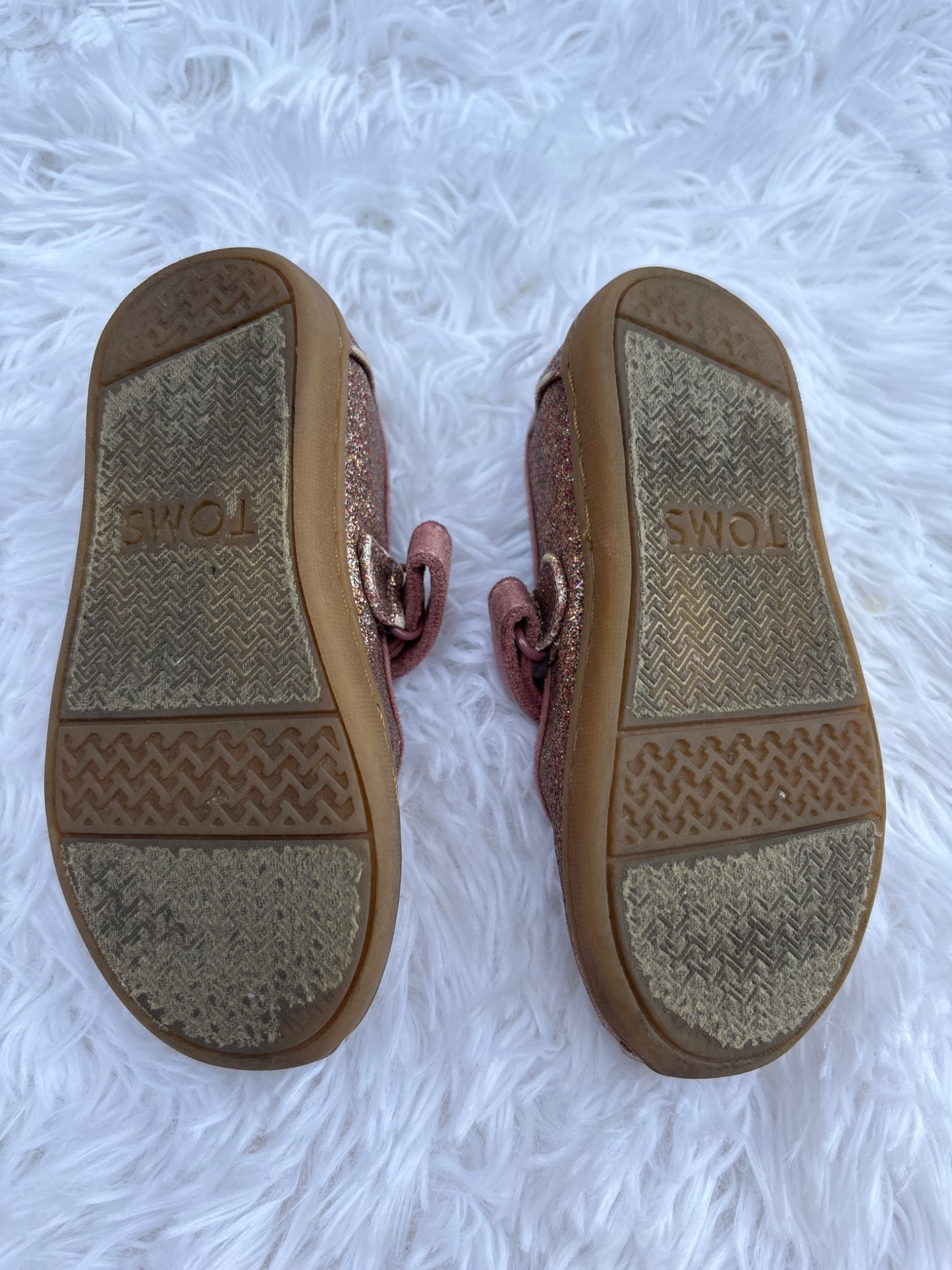 TOMS “Mary Jane Sparkle Glitter” girls’ shoes, 7T, Shoes 7 (Walkers:12-24 mth)