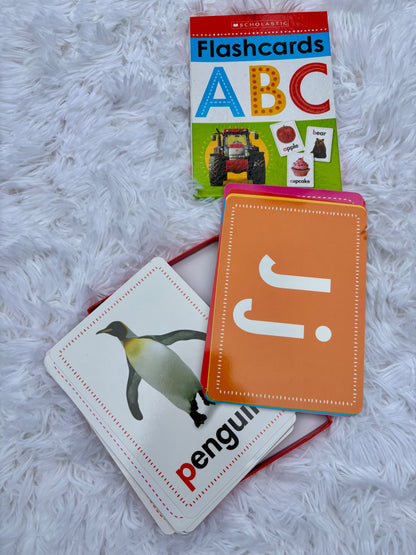 Scholastic ABC and Preschool flash cards - 2 sets