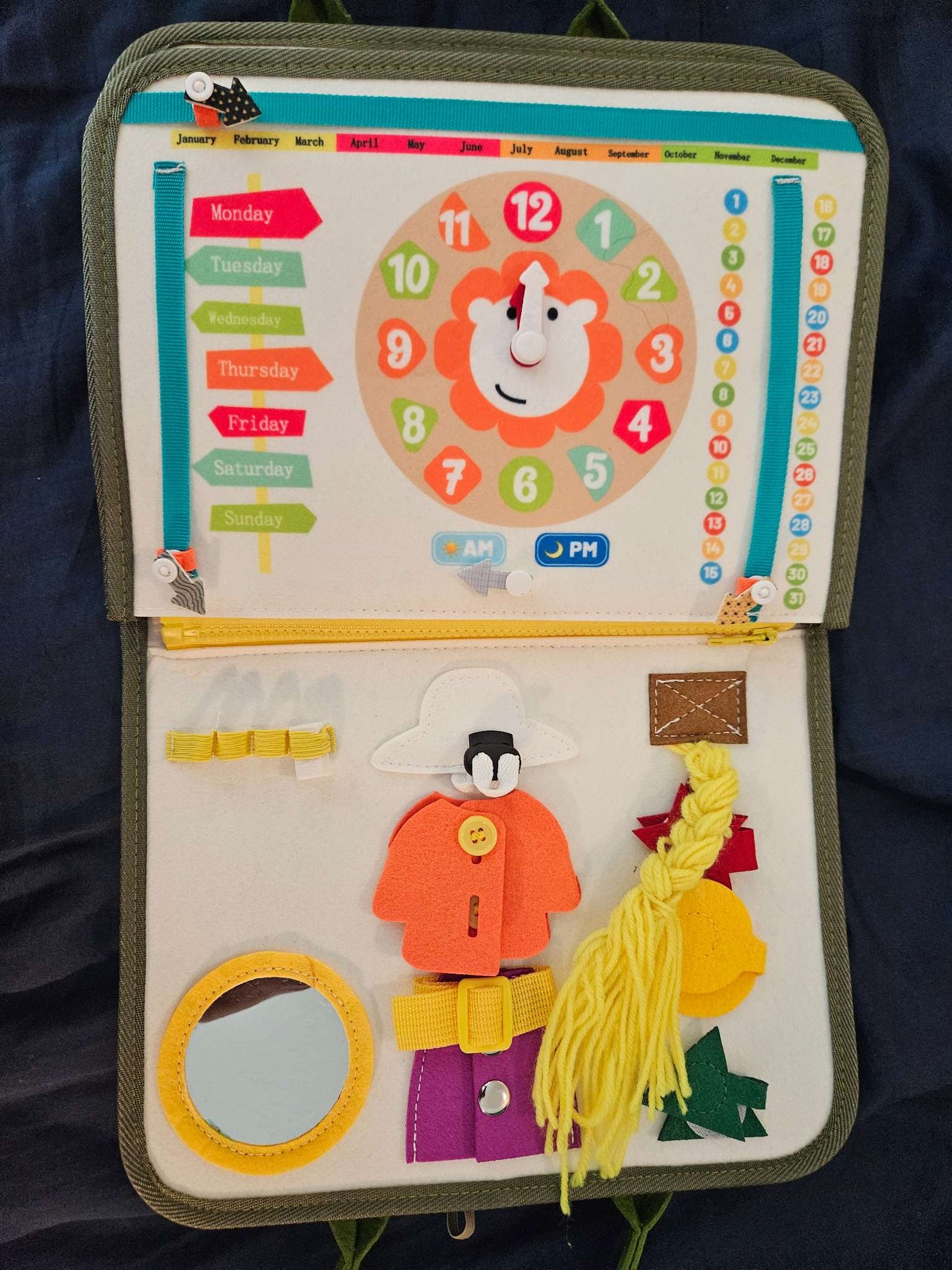 Like New busy book for babies