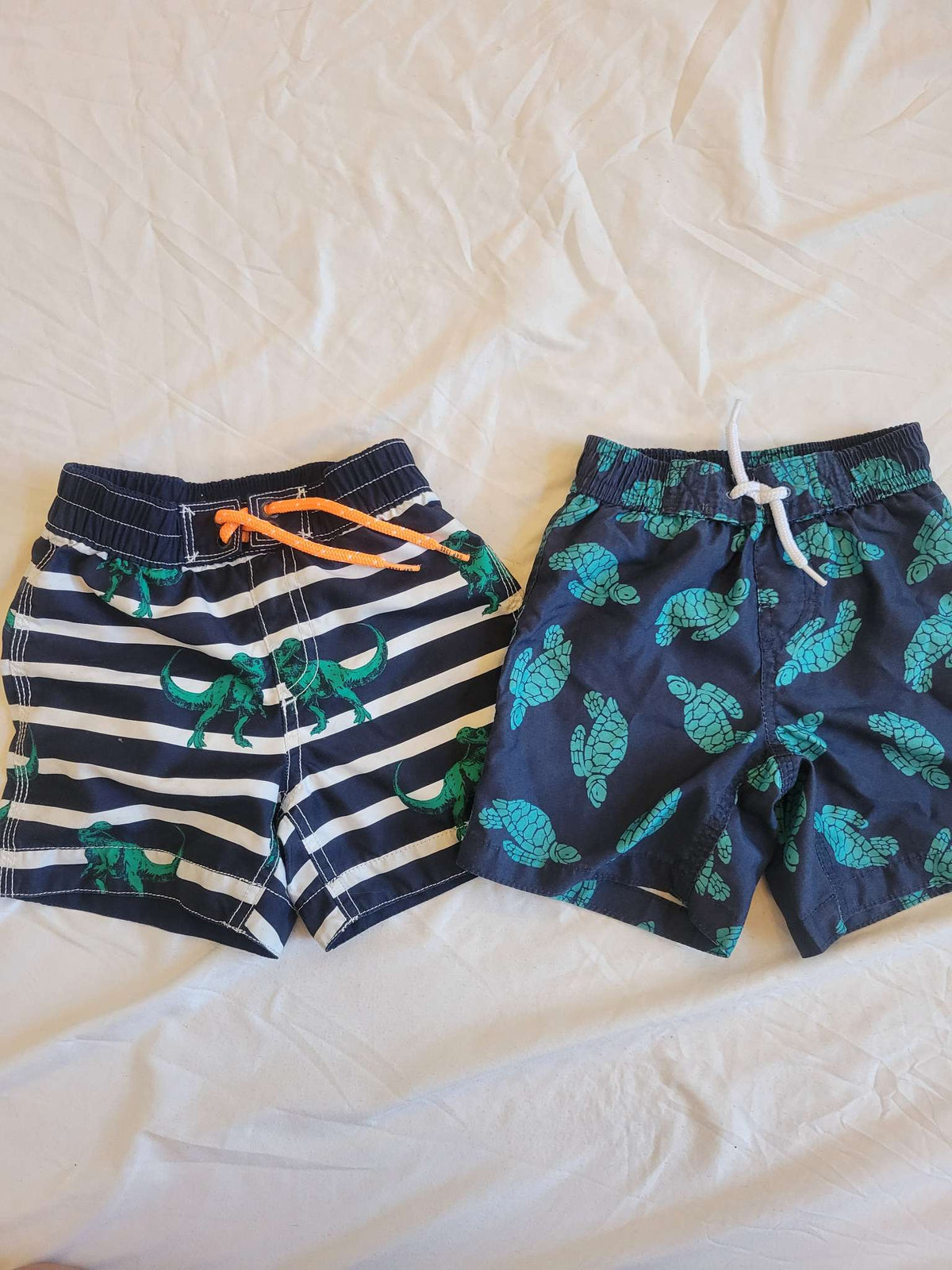 Swim Shorts -  Dinos & Turtles  (24 Month / 2T), Kids 24 Month (18-24M)