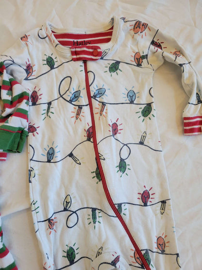 Hatley Christmas Pjs x2 (9-12 Months), Kids 12 Month (9-12M)