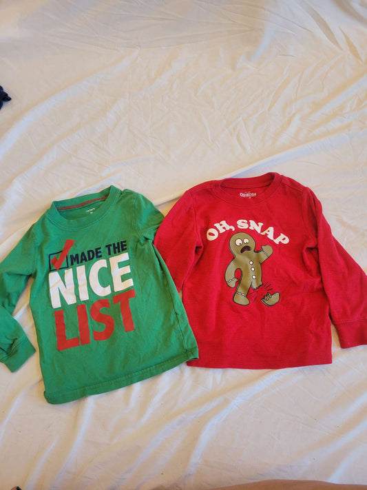 Christmas - Oh Sanp Gngerbread & Green Nice List (3T), Kids 3T