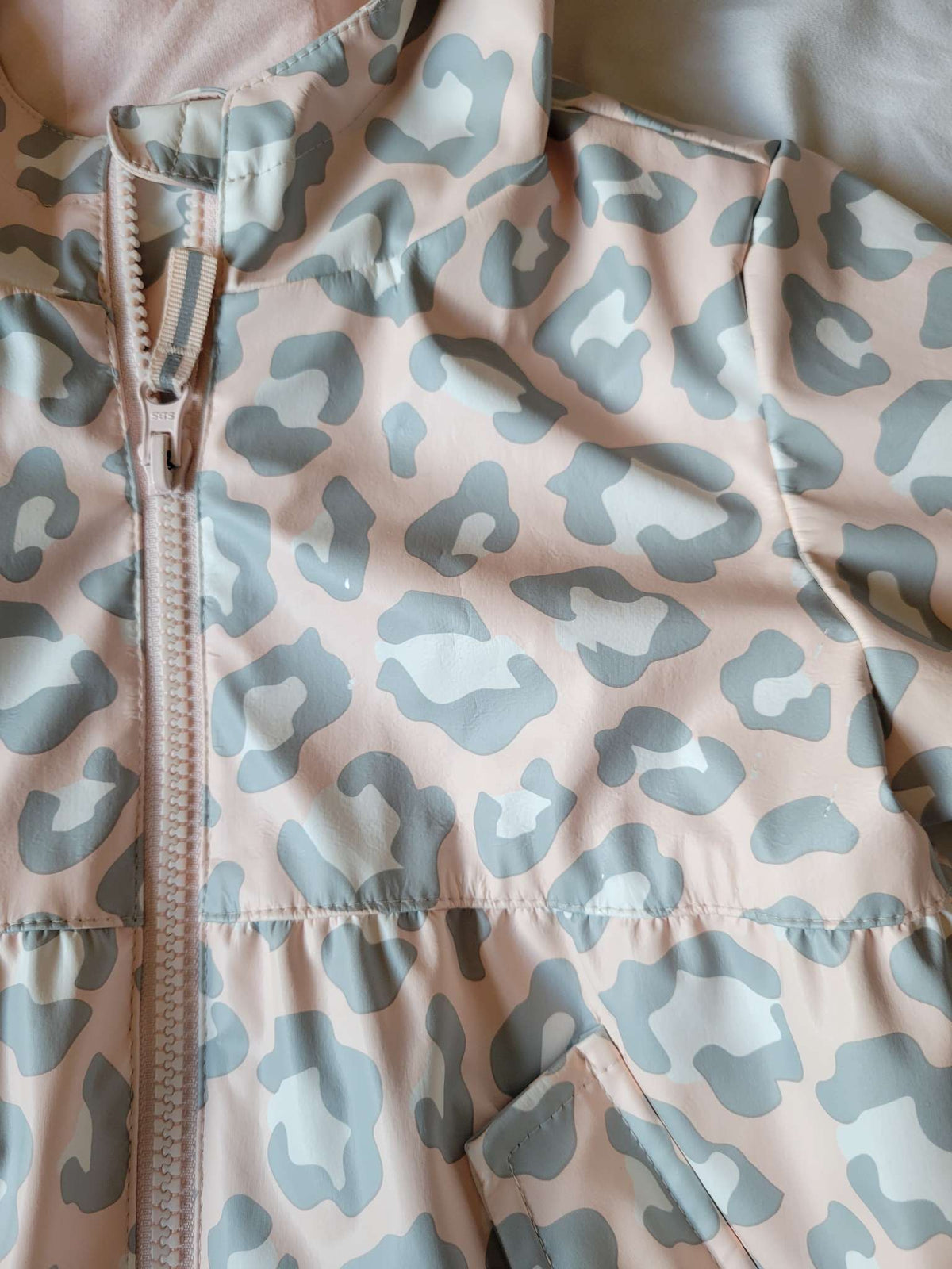 Pink Rain Jacket with Cheetah Spots (Size 4T), Kids 4/4T