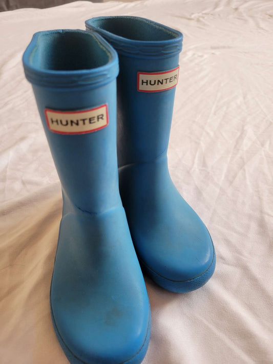 Blue Hunter Rainboots - Size 8 , Shoes 8 (Toddler:2-4yr)