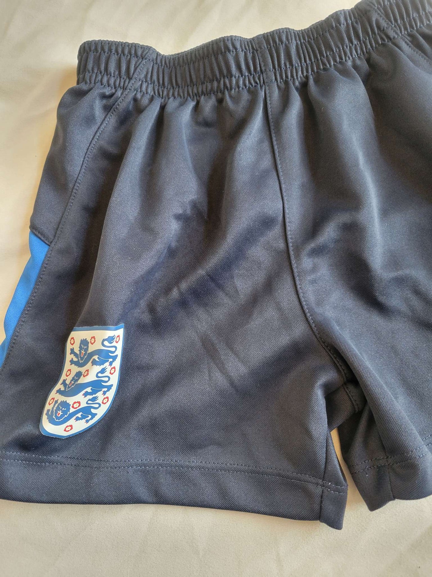 2 x Navy Sports Shorts  - Nike & England (24 Month/2T0, Kids 2T