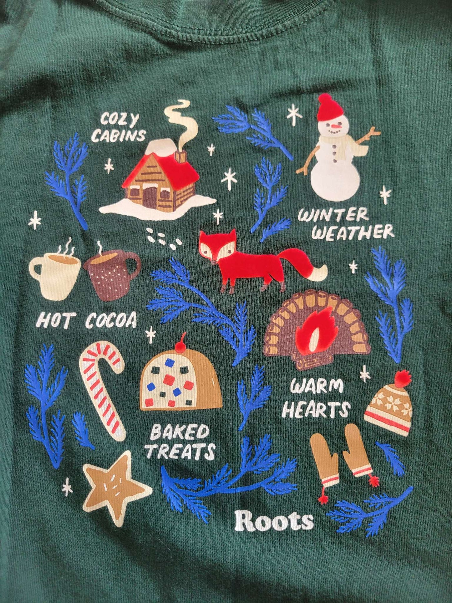 Roots - Long Sleeve Christmas Shirt (4T) - Excellent Condition, Kids 4/4T