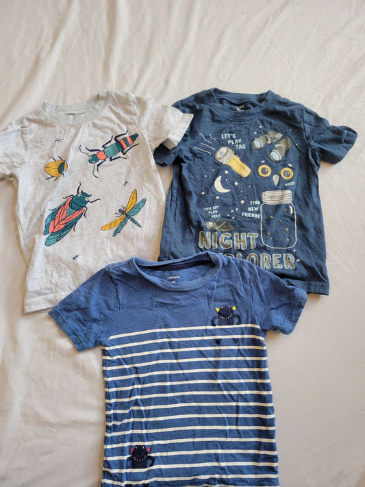 2 Short Sleeve Shirts - Insects and Monsters (3T), Kids 3T