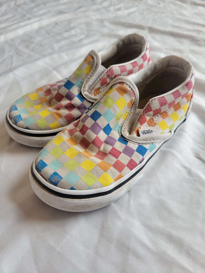 Vans Shoes - Size 9 (Rainbow Squares), Shoes 9 (Toddler:2-4yr)