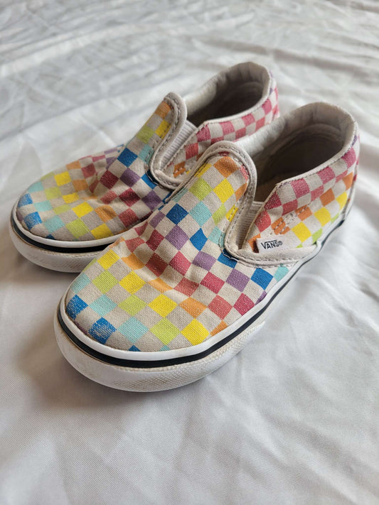 Vans Shoes - Size 9 (Rainbow Squares), Shoes 9 (Toddler:2-4yr)