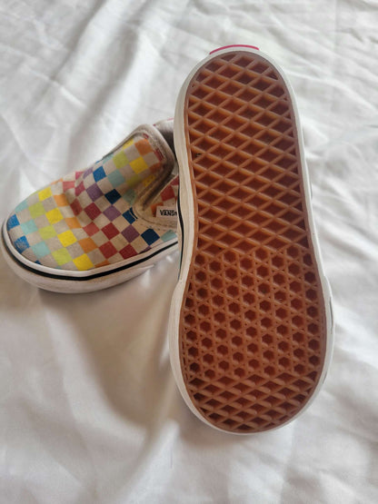 Vans Shoes - Size 9 (Rainbow Squares), Shoes 9 (Toddler:2-4yr)