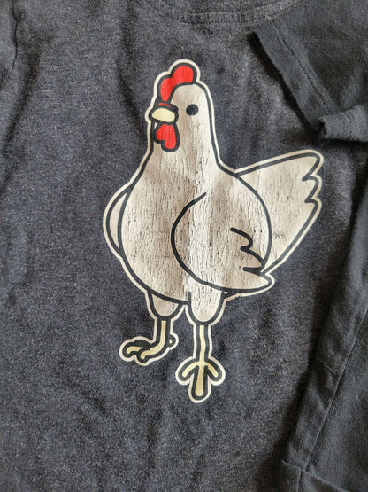 3 Tshirts - Chicken, Excavator/Dozer and Purple Dino (3T), Kids 3T