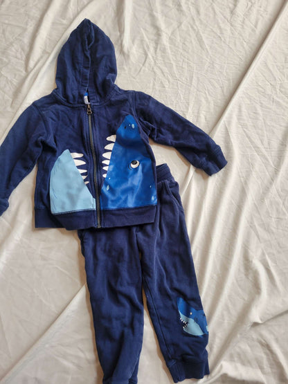 Blue Matching Sweat Suit (Sharks). 3T , Kids 3T