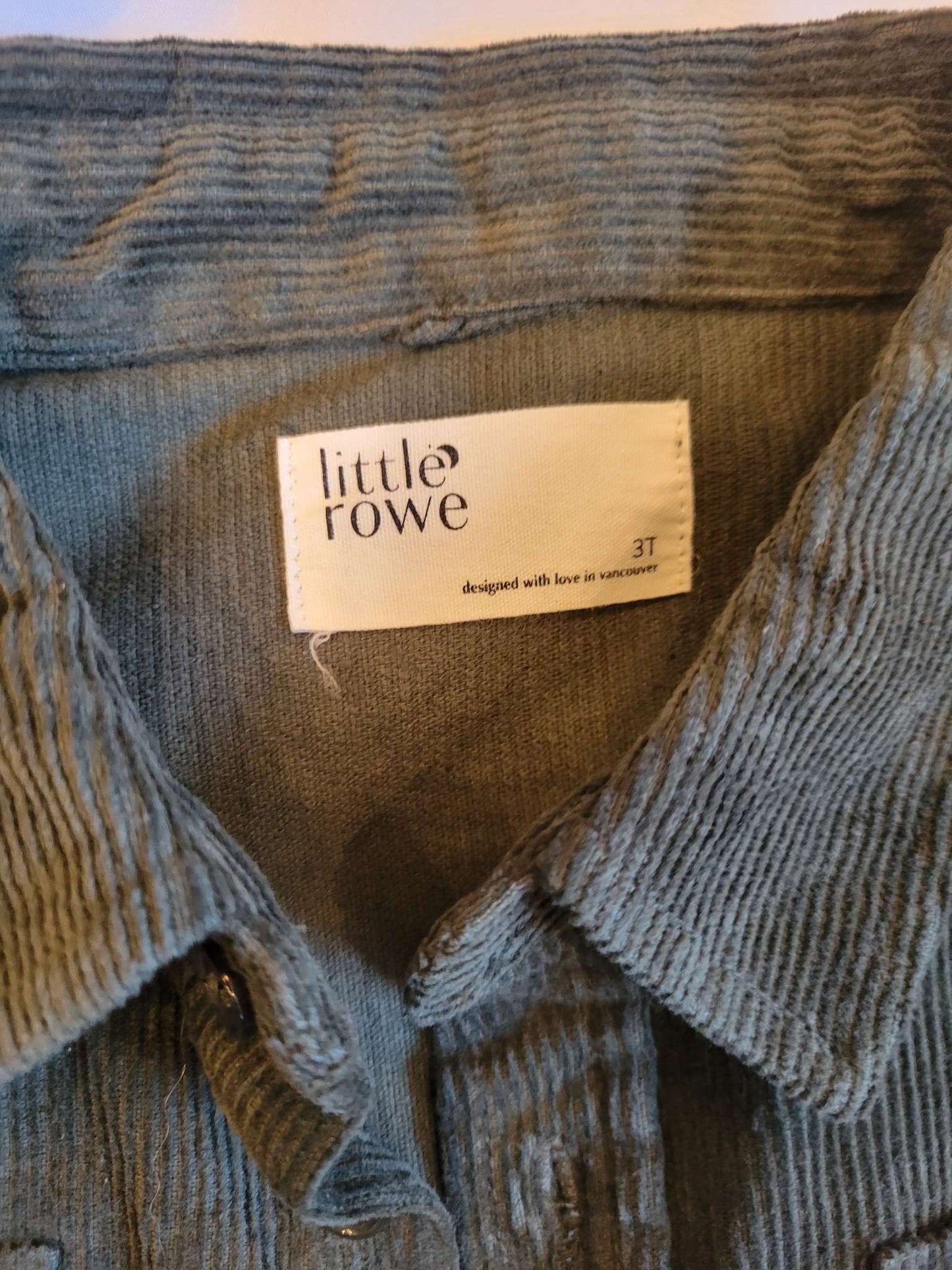 New - Corduroy Shacket (Green) -  3T, Kids 3T