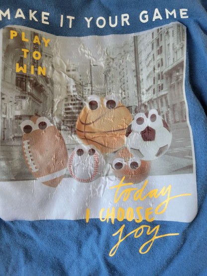 3 Long Sleeve Shirts - Gray Fox/Blue sports balls/Fire Dog 3T, Kids 3T