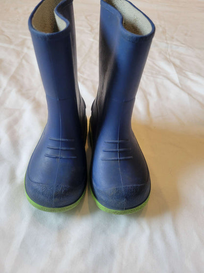Rainboots (Blue/Green)- Size 7 , Shoes 7 (Walkers:12-24 mth)
