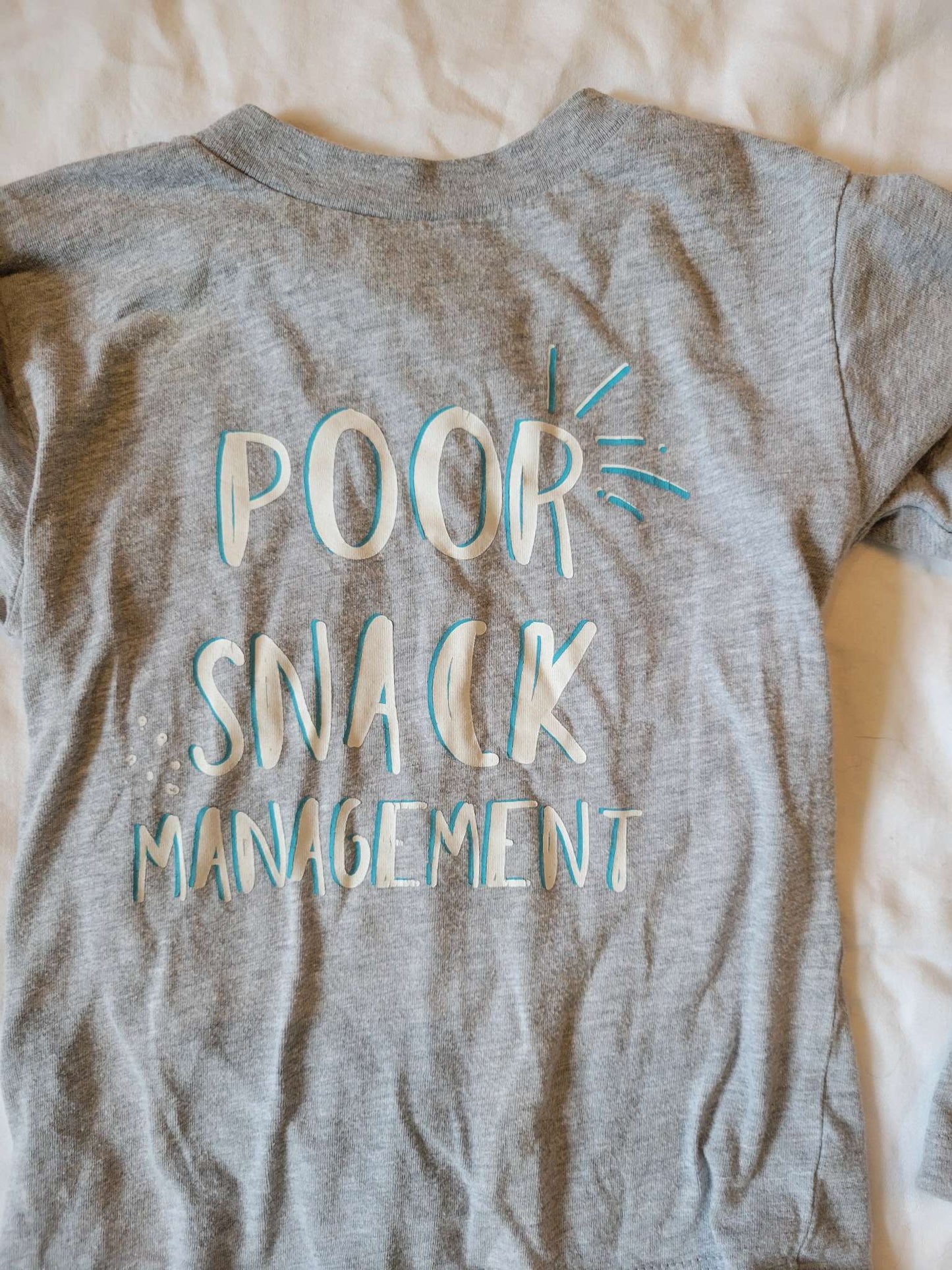 2 Tshirts - I don't follow rules, I follow dogs" and Poor Snack Management 2T , Kids 2T