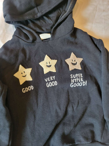 Zara Hoodie (with Stars) and Long Sleeve Super Hero , Kids 2T