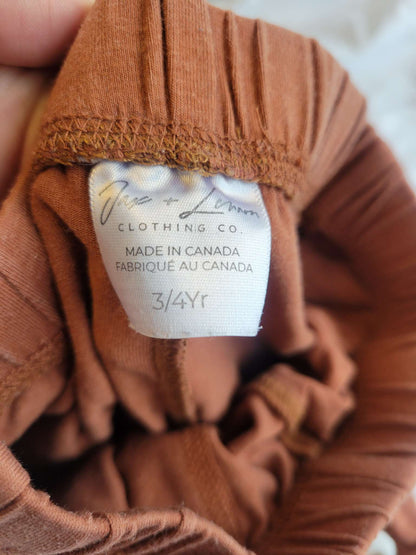 Jax Lennon - Rust Pants (with pockets)  Size 3/4, Kids 3T