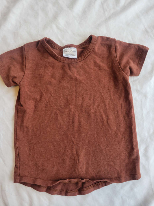Jax and Lennon - Rust/Brown T-shirt - 18-24 months (Small Shop), Kids 24 Month (18-24M)