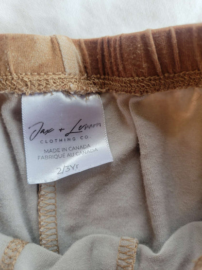 Jax and Lennon - Tie Die Brown Rust Shorts with pockets -  size 2/3  (Small Shop), Kids 2T