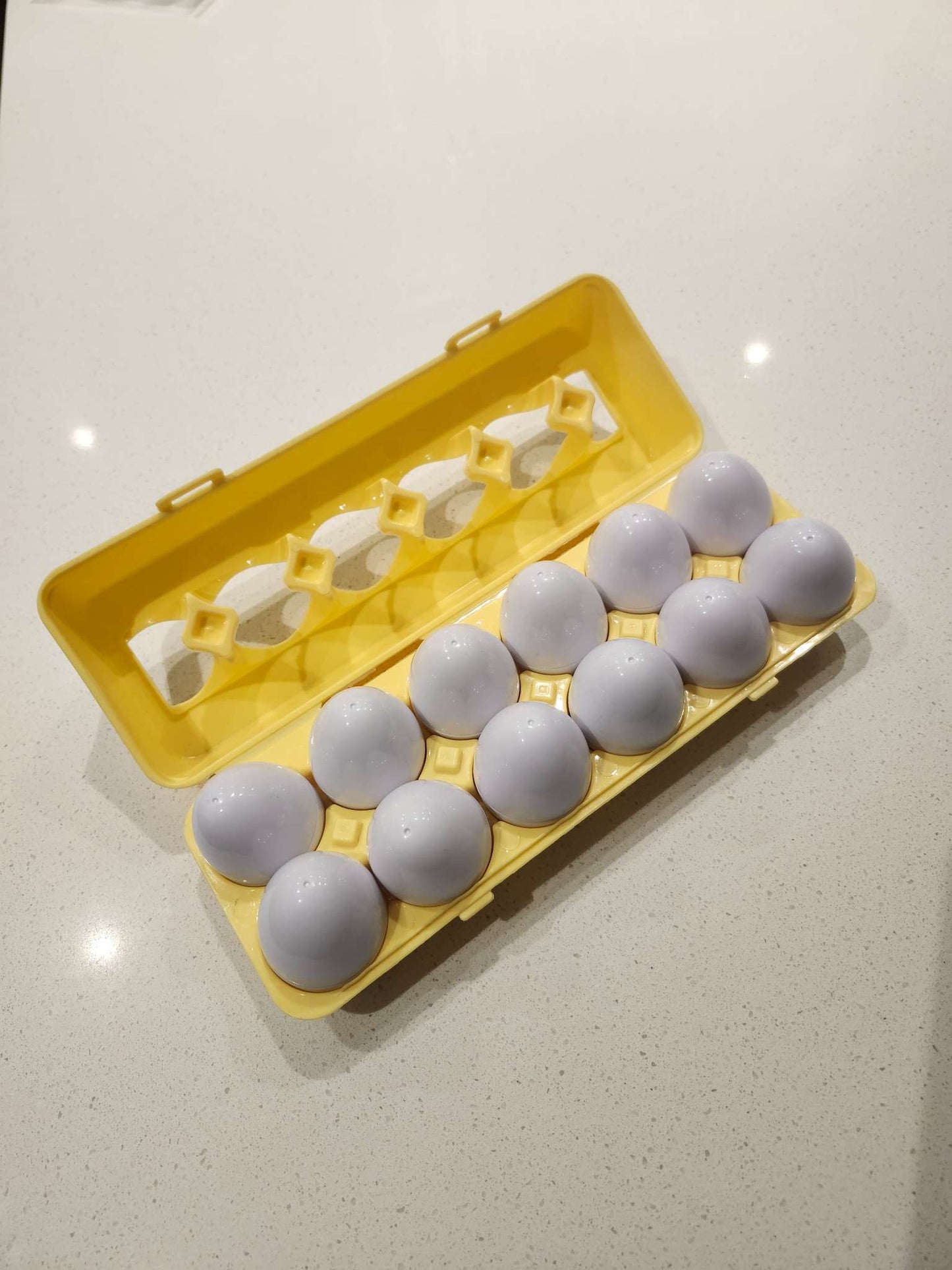 12pc Egg Matching Toy, Colour & Foods, EUC