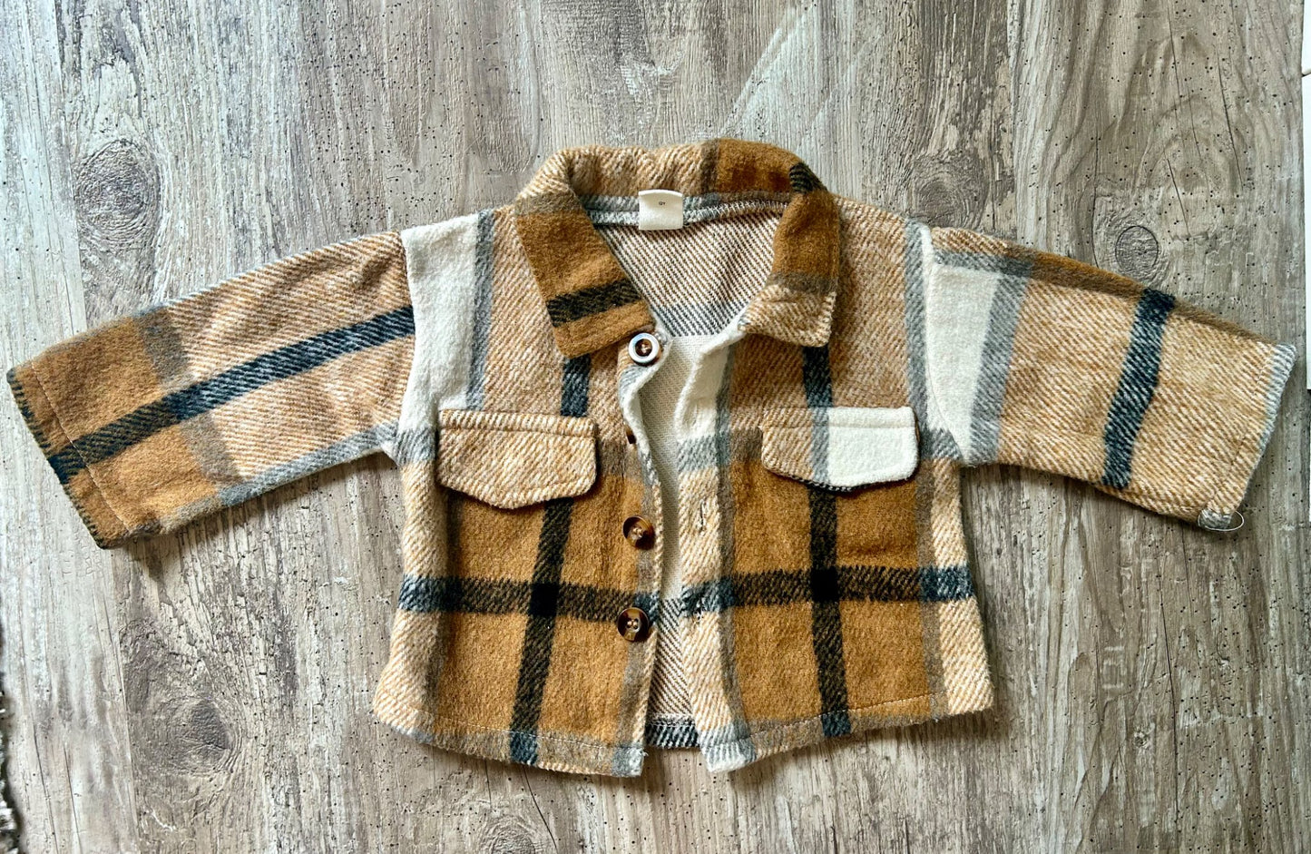 Cozy Flannel Coat, Kids 6 Month (3-6M)