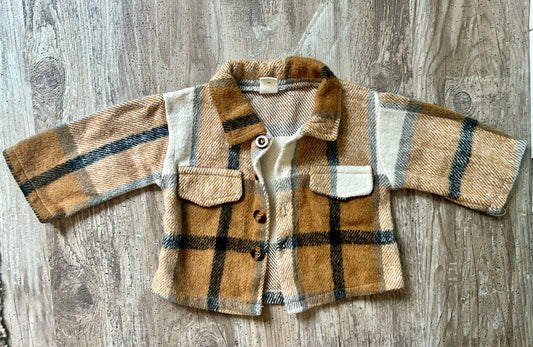 Cozy Flannel Coat, Kids 6 Month (3-6M)