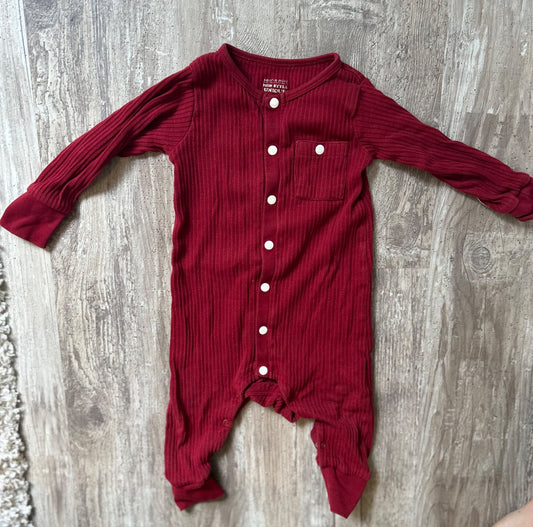 Souris Mini Red Romper, Kids 12 Month (9-12M)