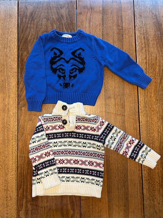 2 knit sweaters, boys, Kids 2T