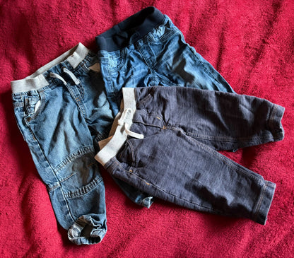 “Denim” Pant 3pc Bundle 9m #1, Kids 9 Month (6-9M)