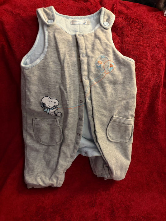 6-12m Snoopy Sleep Suit, 6-12 Months (Medium)