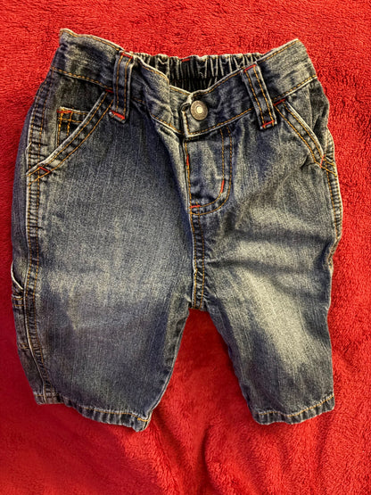 3pc Jeans Bundle 3-6m , Kids 6 Month (3-6M)