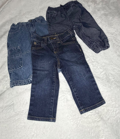 3x Denim / Courdroy Pant Bundle , Kids 12 Month (9-12M)