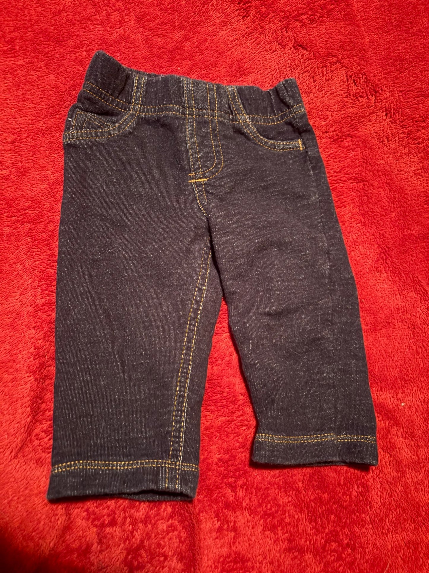 3pc Blue Sweat Pants - 3-6m , Kids 6 Month (3-6M)