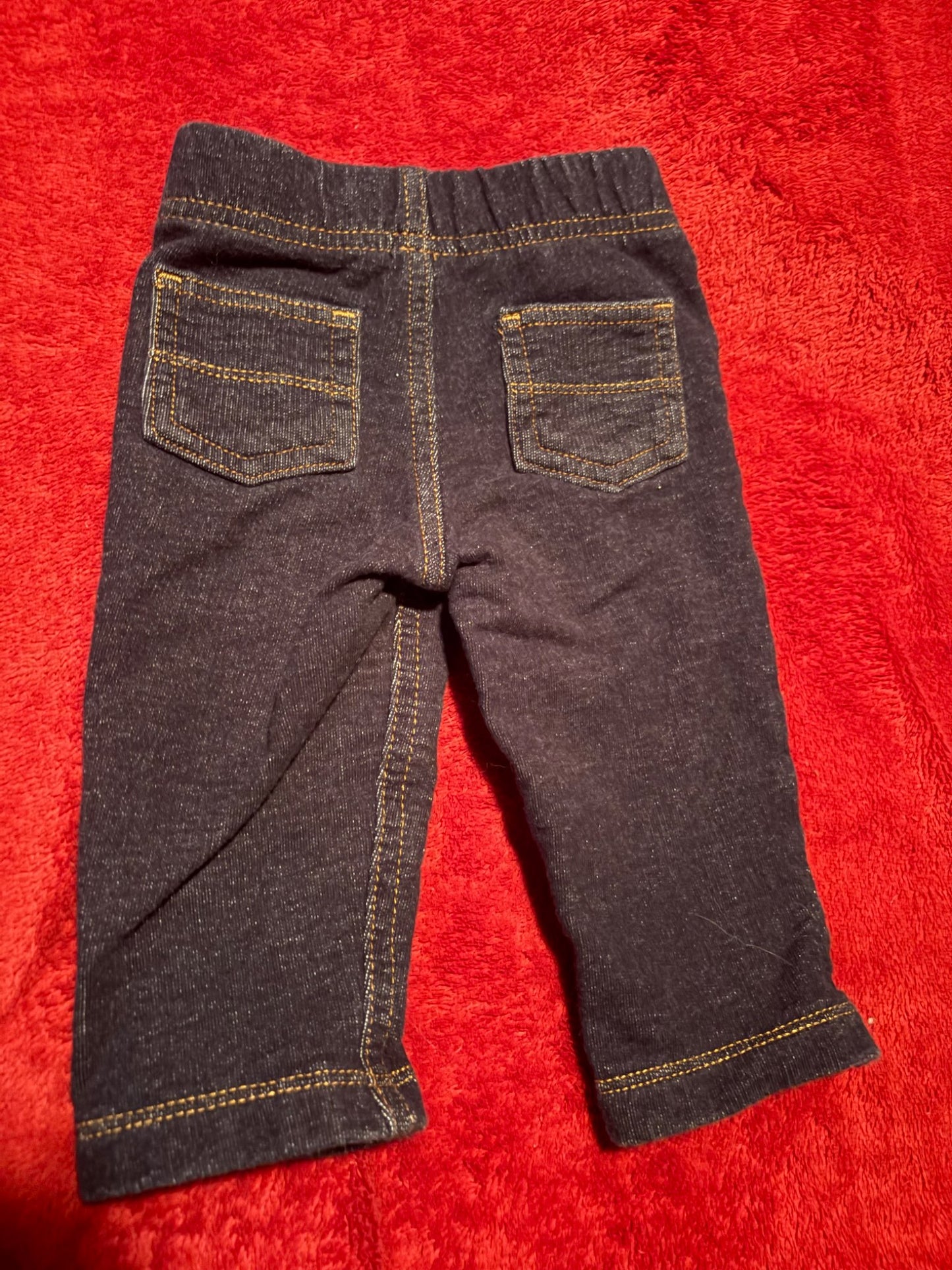 3pc Blue Sweat Pants - 3-6m , Kids 6 Month (3-6M)