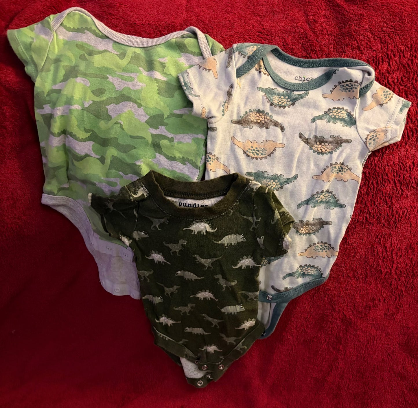 3x Bundle 3-6m onesies , Kids 6 Month (3-6M)