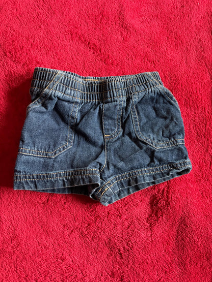 3pc “Denim” Shorts Bundle , Kids 9 Month (6-9M)