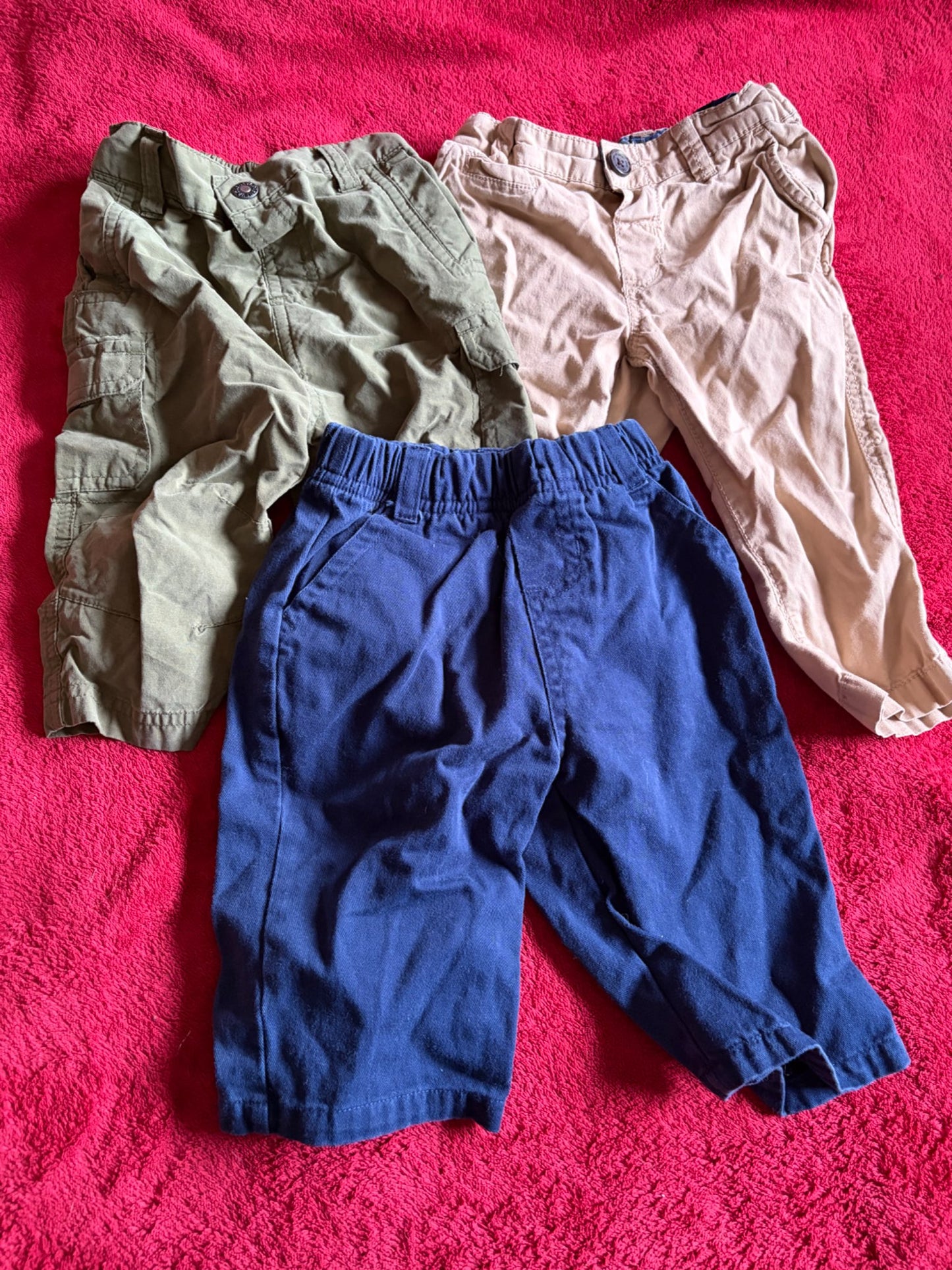 3pc Dress Pants Bundle - 3-6m, Kids 6 Month (3-6M)
