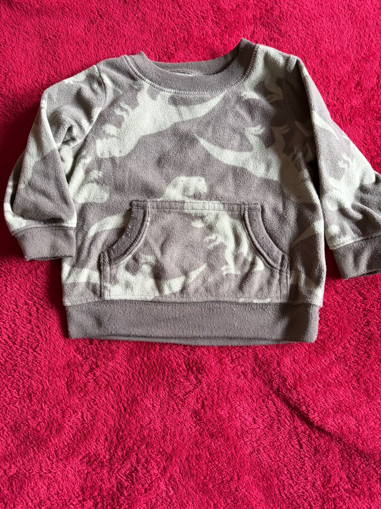 2pc 6m Camo Dino Fleece Outfit, Kids 6 Month (3-6M)