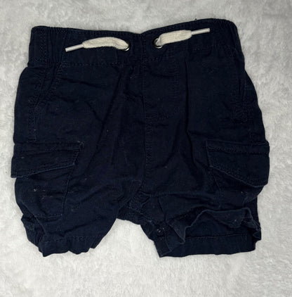 3pc 3-6m Shorts Bundle , Kids 6 Month (3-6M)
