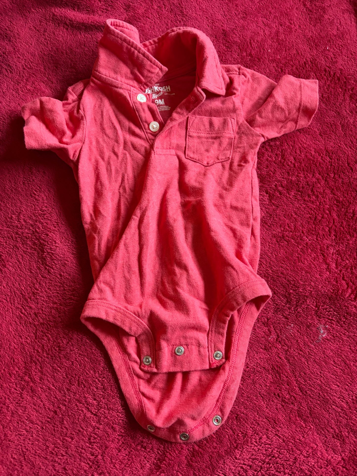 3pc Collared Onesie Bundle 6-9m, Kids 9 Month (6-9M)