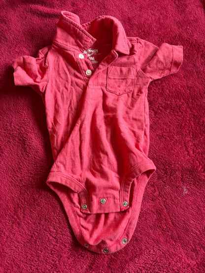 3pc Collared Onesie Bundle 6-9m, Kids 9 Month (6-9M)