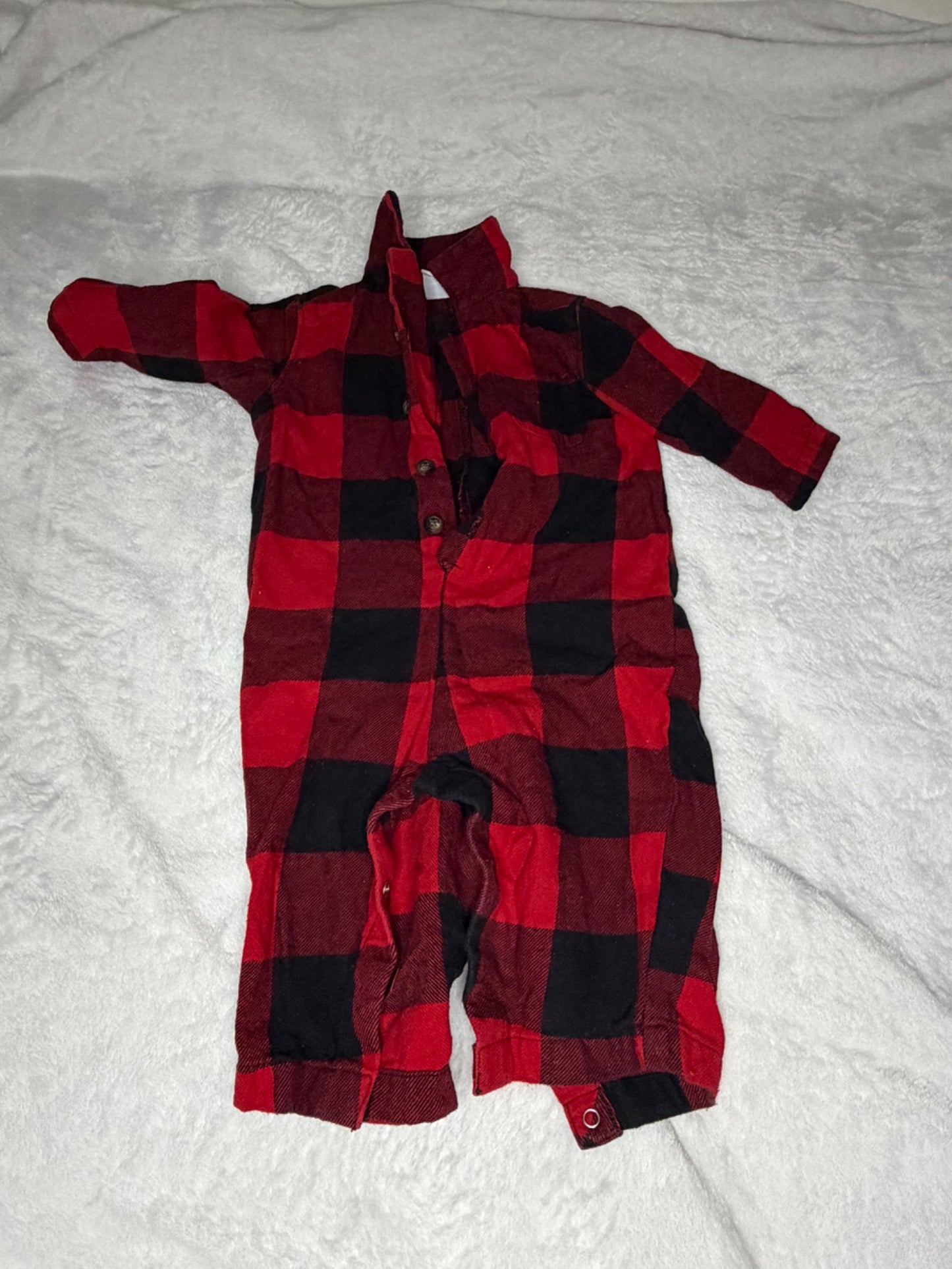 3pc Plaid Bundle 3-6m , Kids 6 Month (3-6M)