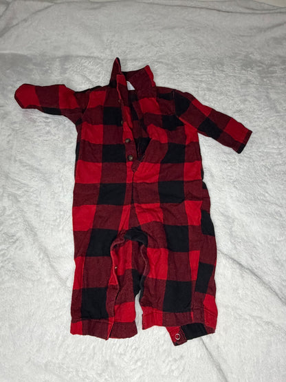 3pc Plaid Bundle 3-6m , Kids 6 Month (3-6M)