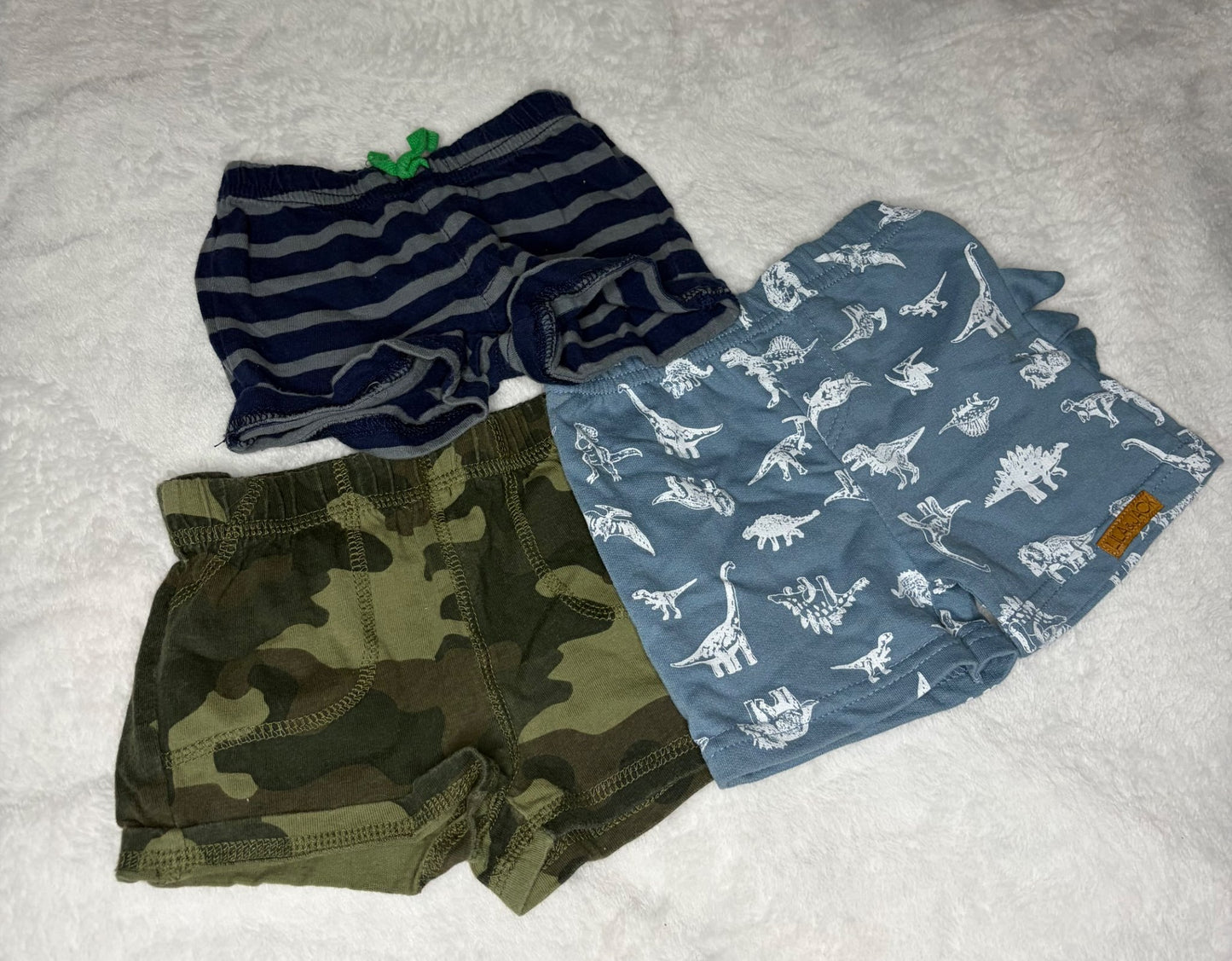 3pc Shorts Bundle 3-6m , Kids 6 Month (3-6M)