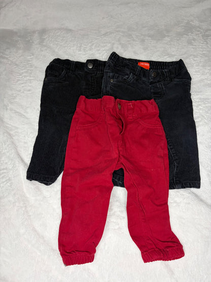 3pc 9m Pants Bundle , Kids 9 Month (6-9M)