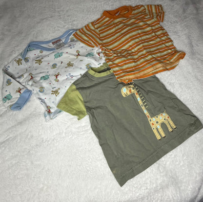 3pc Long Sleeve Shirts 12m, Kids 12 Month (9-12M)