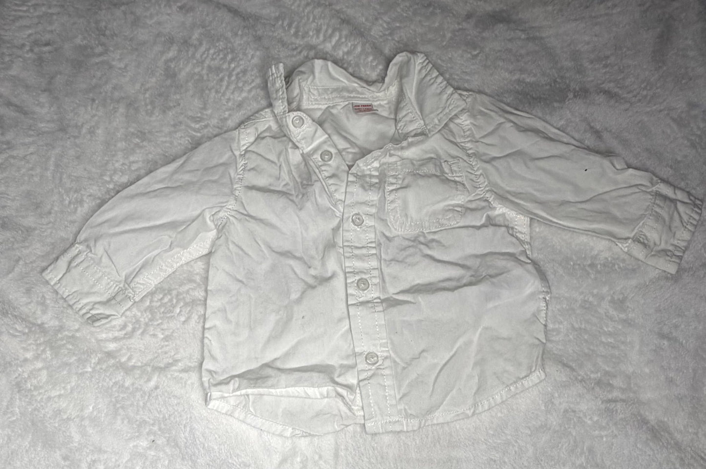 2pc Long Sleeve Dress Shirts 6m, Kids 6 Month (3-6M)
