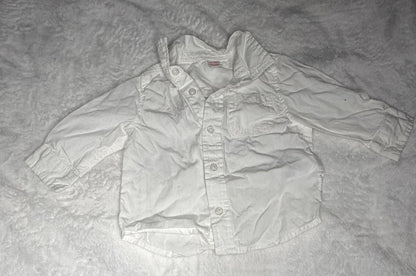 2pc Long Sleeve Dress Shirts 6m, Kids 6 Month (3-6M)